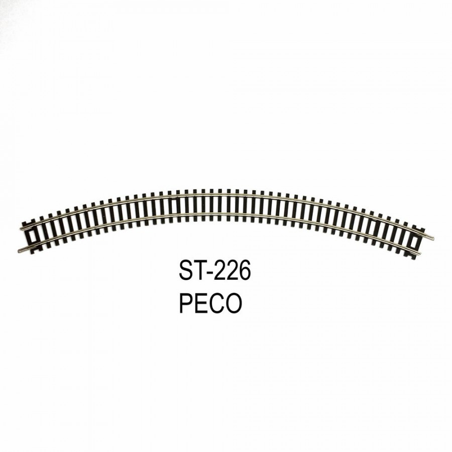 Curve setrack rail r2 438mm 22.5 ° 100-ho-1/87 peco code st-225 