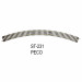 Rail Setrack double courbe R3 505mm angle 45°-HO-1/87-PECO ST-231