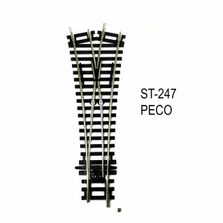 Rail Setrack aiguillage symétrique 170mm R 438mm  code 100-HO-1/87-PECO ST-247