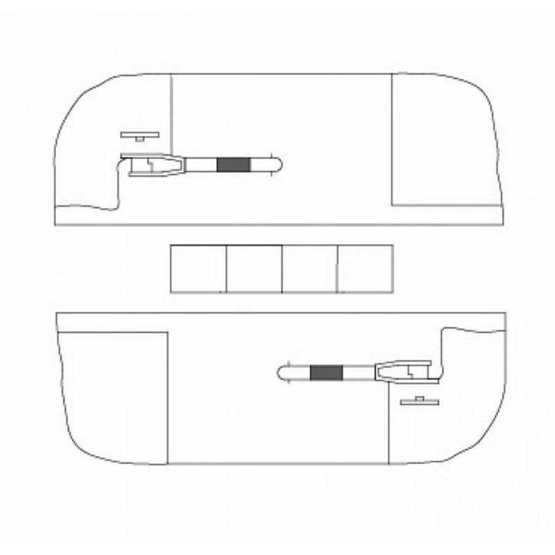 Passage à niveau simple une voie manuel demi barrières- ho-1/87-AUHAGEN  41625