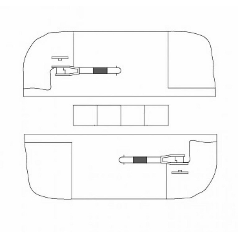 Passage à niveau simple une voie manuel demi barrières- ho-1/87-AUHAGEN  41625