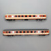 2 voitures, Bmpz 2CL et ABp mixte 1/2CL, "Arlberg Express", ÖBB - ROCO 6200079