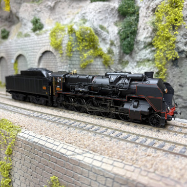 Locomotive à vapeur 1.150 P 10 + tender 34 P 322, Chalindrey, SNCF, Ep. III - R37 41206 - HO 1/87