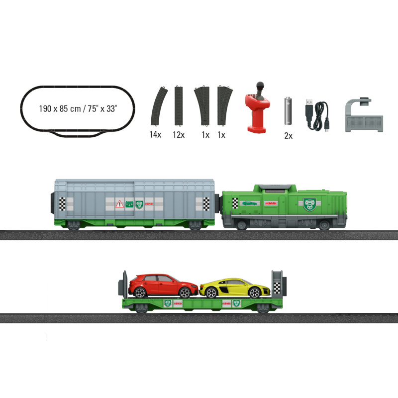 Coffret démarrage Auto transport My World - MARKLIN 29347 - HO 1/87
