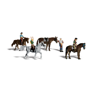 Cavaliers et Chevaux-N 1/160-WOODLAND SCENICS A2159