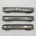 3 voitures allégées "Saucisson", toit noir, A8, B10 et A6D, SNCF - REE VB-494