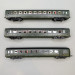 3 voitures allégées "Saucisson", toit noir, B10, B10 et B5D, SNCF - REE VB-495