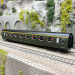 Voitures allégée "Saucisson", toit noir, 1CL, A8, SNCF, Ep. IIIb - REE VB-496 - HO 1/87