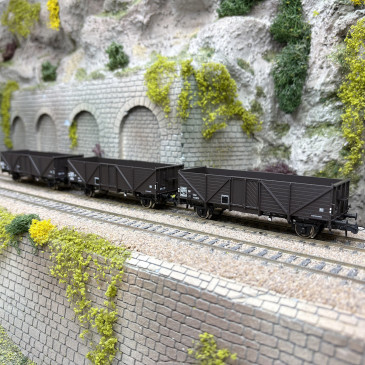 3 wagons tombereaux de type Tow, SNCF, Ep. III - ROCO 6600141 - HO 1/87