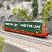 Wagon porte conteneur type Sgkkms 698, "Wetron", DB, Ep. VI - MEHANO 28412 - HO 1/87