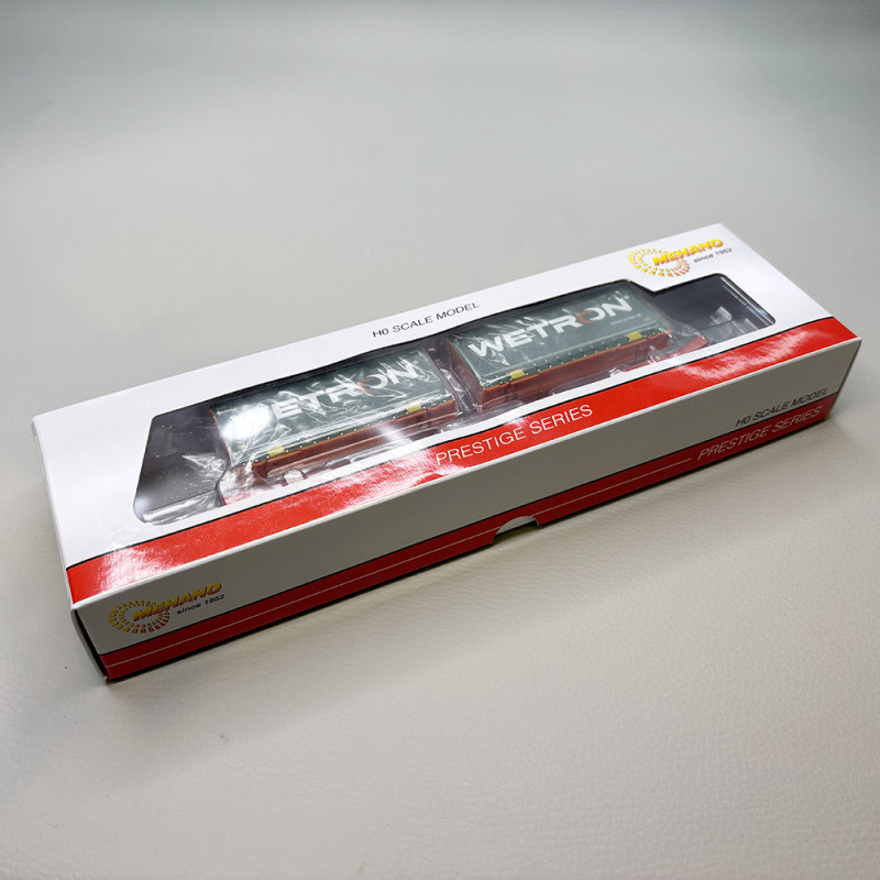 Wagon porte conteneur type Sgkkms 698, "Wetron", DB - MEHANO 28412