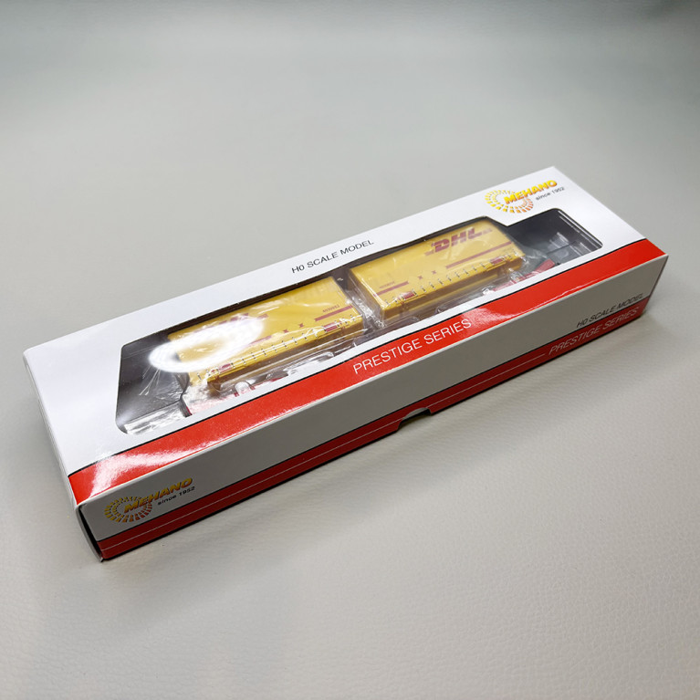 Wagon porte conteneur type Sgkkms 698, "DHL", DB - MEHANO 28411