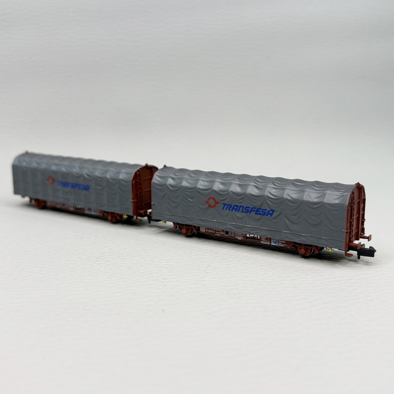2 wagons bâchés type Lis K70, "Transfesa", RENFE - ARNOLD HN6711