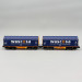 2 wagons à bâche coulissante type Shimmns, Wascosa - FLEISCHMANN 6660105