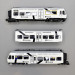 Automotrice RaBe 525 038-6 NINA "Westside", 3 éléments, BLS - LSMODELS 17203DC