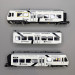 Automotrice RaBe 525 038-6 NINA "Westside", 3 éléments, BLS - LSMODELS 17203DC