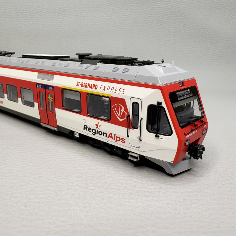 Automotrice RA 39 RegionAlps "St Bernard Express", 3 éléments, TMR / SBB, Ep. VI - LSMODELS 17200DC
