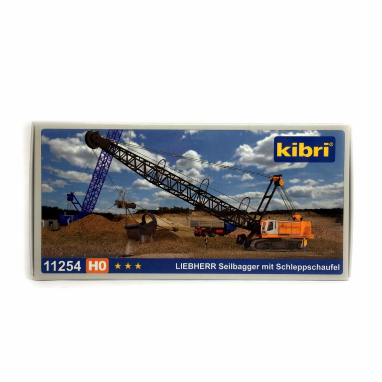 Excavatrice avec panier à drague à chenille Liebherr HS883HD -HO-1/87-KIBRI 11254