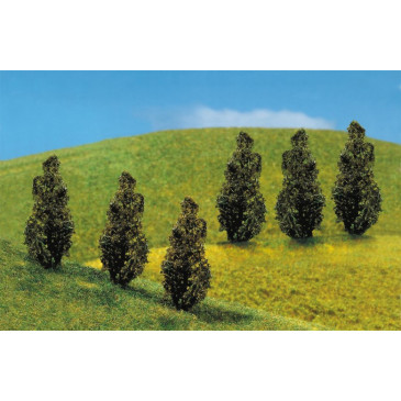 6 PREMIUM Thuyas  - Faller 181229 - HO 1/87, TT 1/120, N 1/160