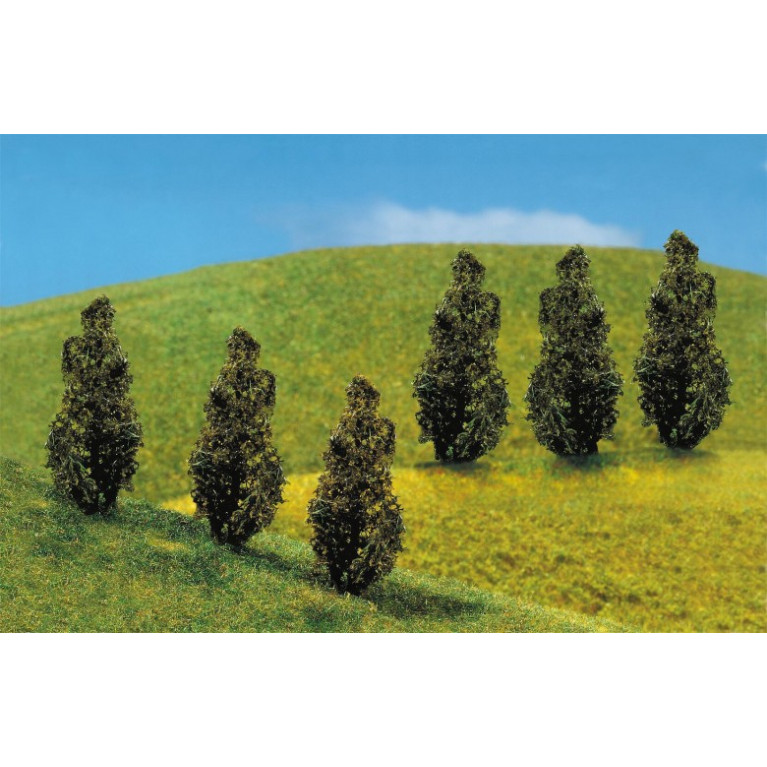 6 PREMIUM Thuyas  - Faller 181229 - HO 1/87, TT 1/120, N 1/160