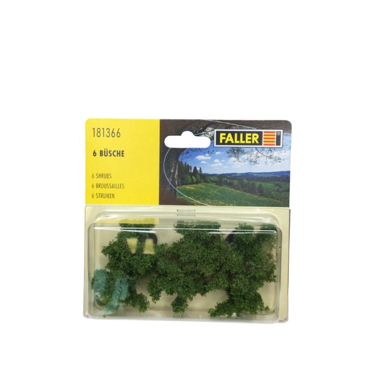 6 Broussailles Série Super - Faller 181366 - HO 1/87, TT 1/120, N 1/160