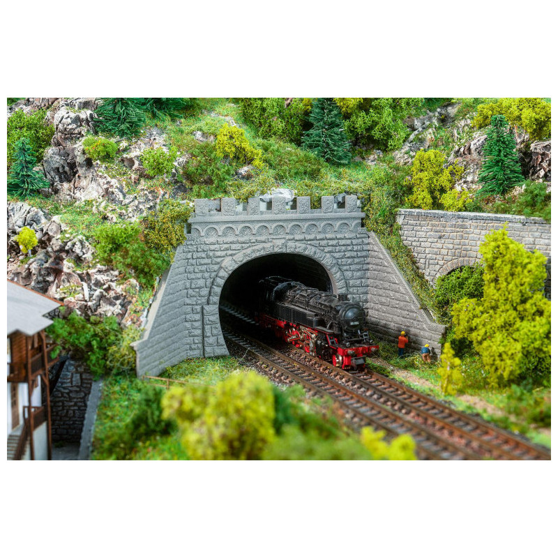 2 Portails de tunnel, 2 voies - Faller 272588 - N 1/160
