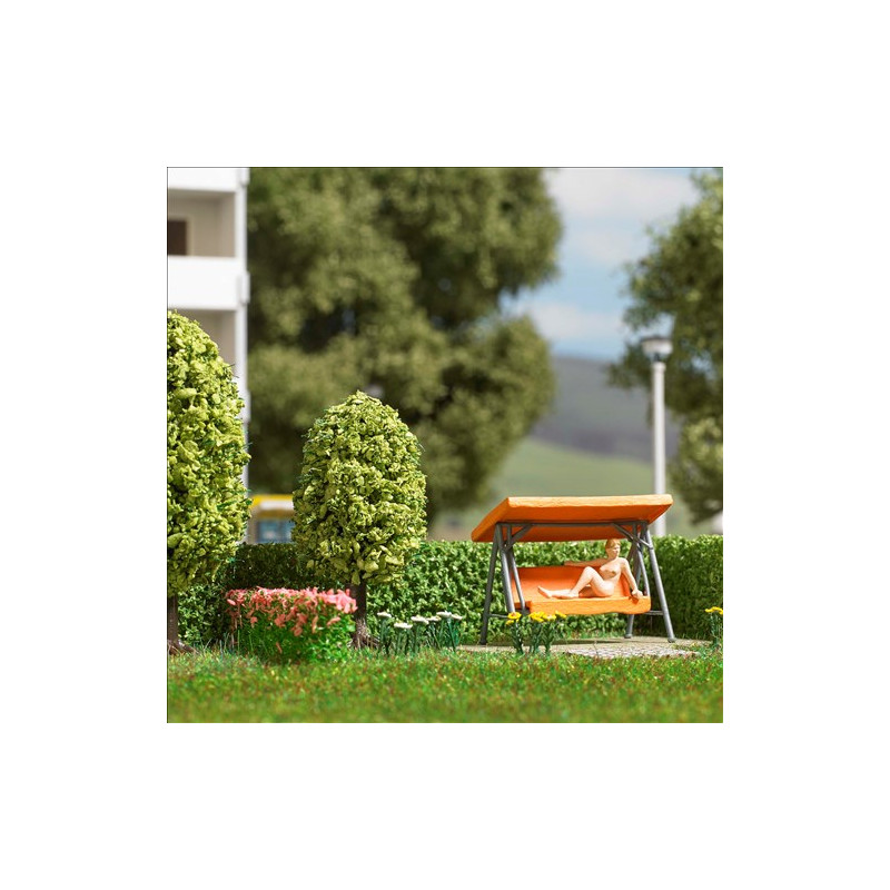 Coffret d'action : Balançoire de jardin  - BUSCH 79827 - HO 1/87
