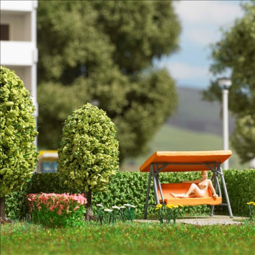 Coffret d'action : Balançoire de jardin  - BUSCH 79827 - HO 1/87