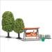 Coffret d'action : Balançoire de jardin  - BUSCH 79827 - HO 1/87