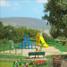 Ensemble d'action : Aire de jeux - BUSCH 79830 - HO 1/87