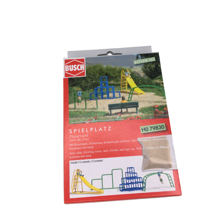 Ensemble d'action : Aire de jeux - BUSCH 79830 - HO 1/87