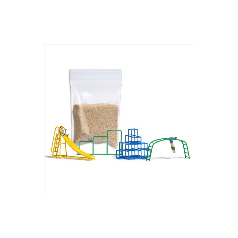 Ensemble d'action : Aire de jeux - BUSCH 79830 - HO 1/87