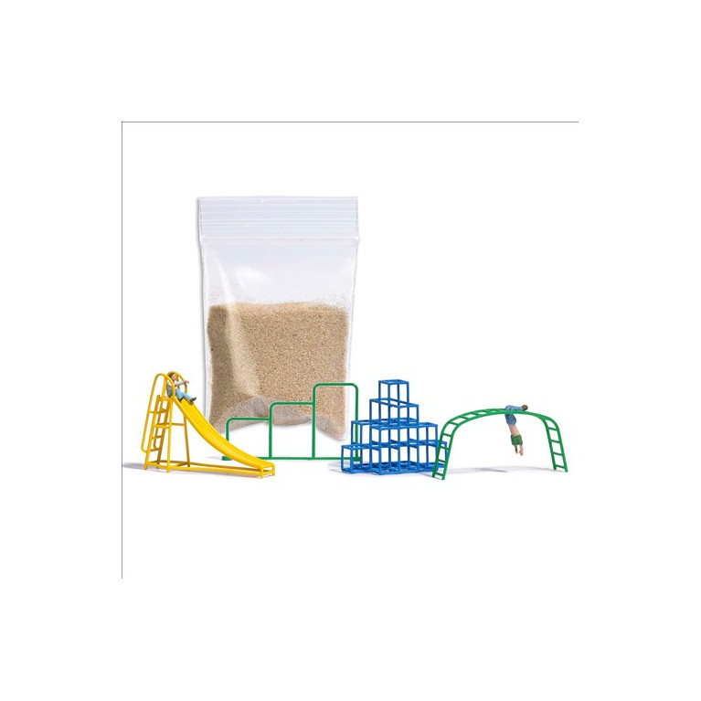 Ensemble d'action : Aire de jeux - BUSCH 79830 - HO 1/87