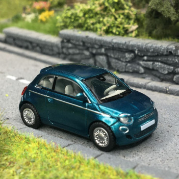 FIAT 500e Vert océan metallisé, 2020 - PCX870563 - HO 1/87