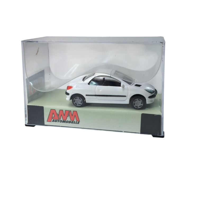 Peugeot 206 coupé, blanche - SAI 2189 - HO 1/87