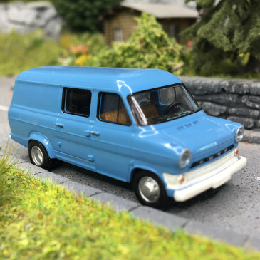 FORD Transit Mk 1, bleu clair, 1970 - BREKINA 34165 - HO 1/87