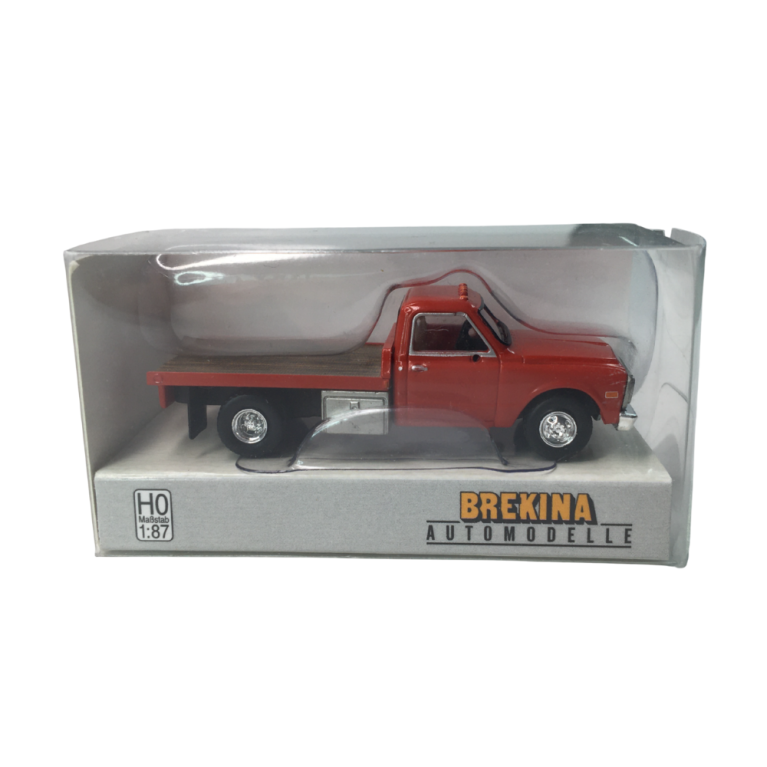 GMC Sierra Grande platform, rouge, 1968 - BREKINA 19670 - HO 1/87