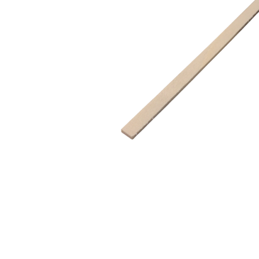 Profilé rectangle en bois de Ramin - 2x5mm - OCCRE 180225M
