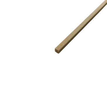 Profilé carré en bois de Ramin - 3x3mm - OCCRE 180233M