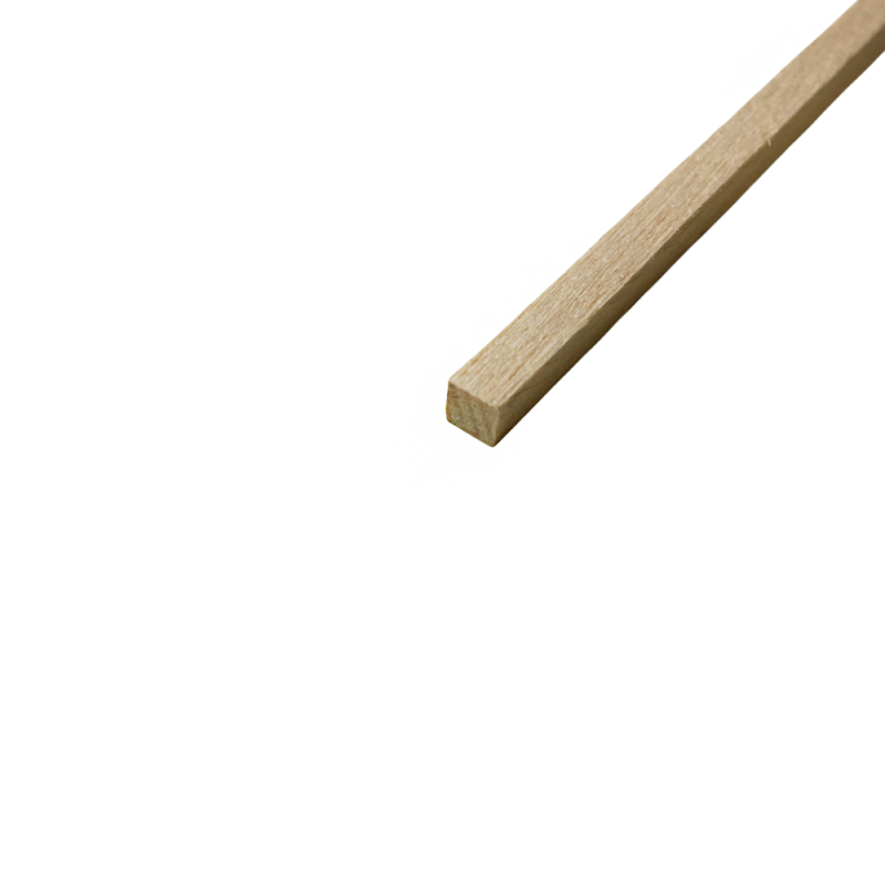 Listeau carré en bois de Ramin - 4x4mm - OCCRE 180244M