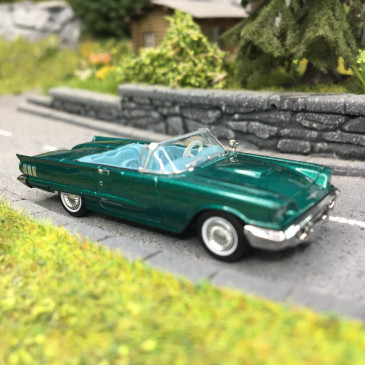 Thunderbird convertible, vert métallisé, 1960 - BREKINA 18201 - HO 1/87