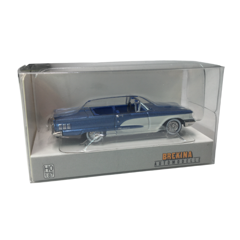 Thunderbird convertible, bleu/blanc métallisé, 1960 - BREKINA 18204 - HO 1/87