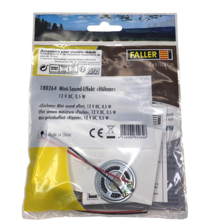 Effet sonore miniature "Poules"- Faller 180264 - HO, TT, N, Z