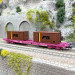 Wagon porte conteneurs S70, "FB", SNCF, Ep. IV - JOUEF HJ6278 - HO 1/87