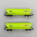 2 wagons trémies parois rondes "Rail Cargo Group", GATX - ARNOLD HN6707