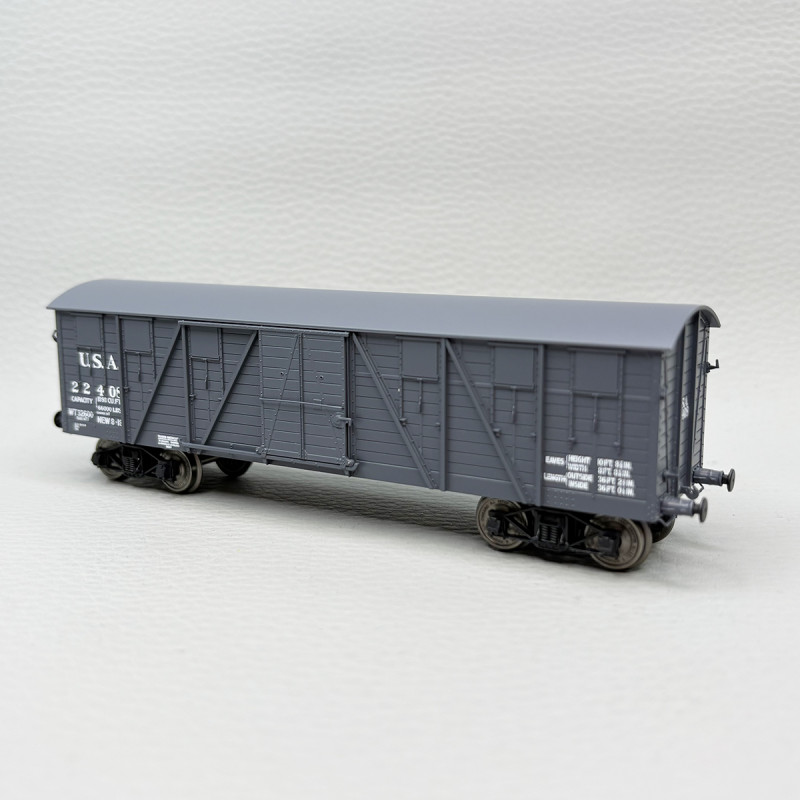 Wagon couvert OCEM 19 avec guérite, PLM, Ep II - REE WB686 - HO 1/87