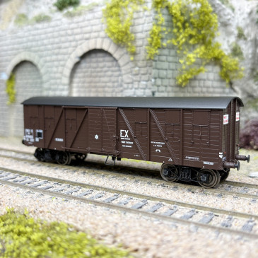 Wagon couvert TP, 2 portes, Ex Economat, SNCF, Ep. IIIb - REE WB-913 - HO 1/87