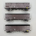 3 wagons couverts Primeurs TP, 4 portes, SNCF - REE WB-910