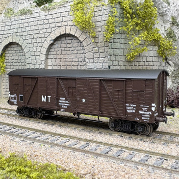 Wagon couvert Primeurs TP, 4 portes, "MT" SNCF, Ep. III - REE WB-911 - HO 1/87