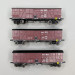 3 wagons couverts Primeurs TP, 4 portes, PLM - REE WB-907